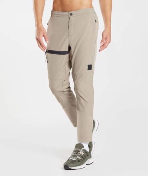 Men's Gymshark Retake Woven Jogger Khaki | CA A76308